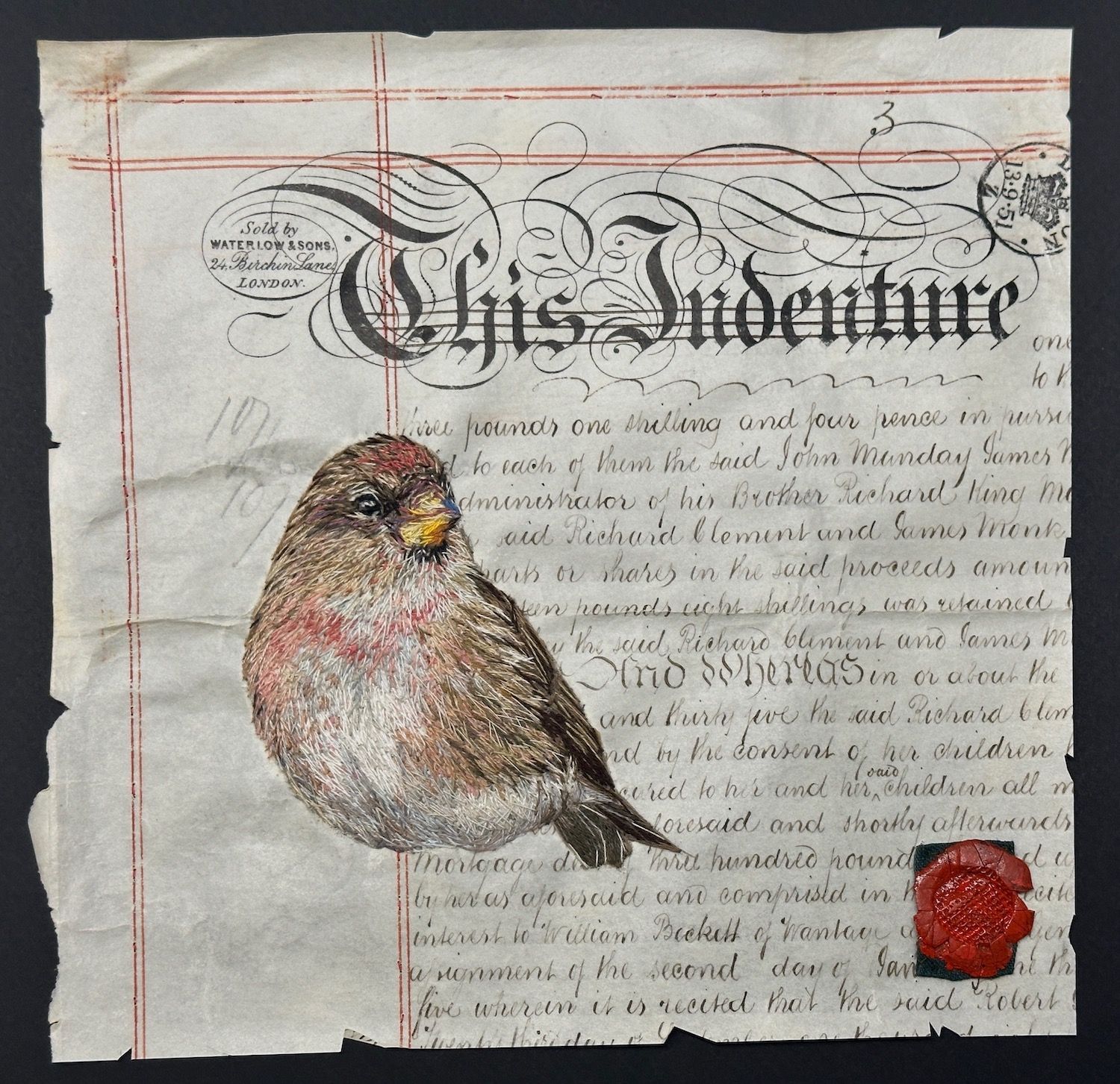'A Contract with Nature I - Lesser Redpoll' - Limited Edition Giclee Print
