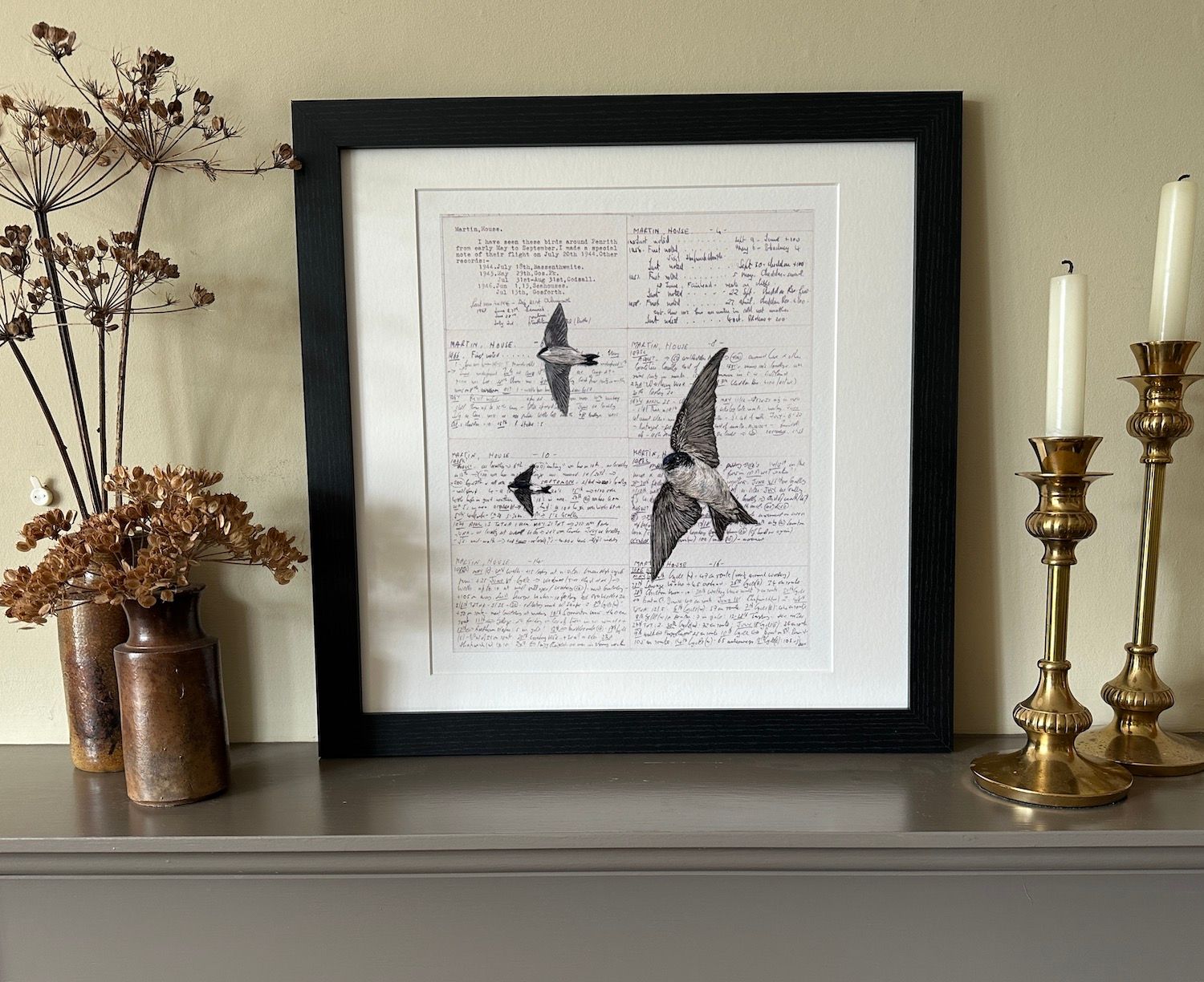 'Eave Dwellers' House Martins - Limited Edition Giclee Print