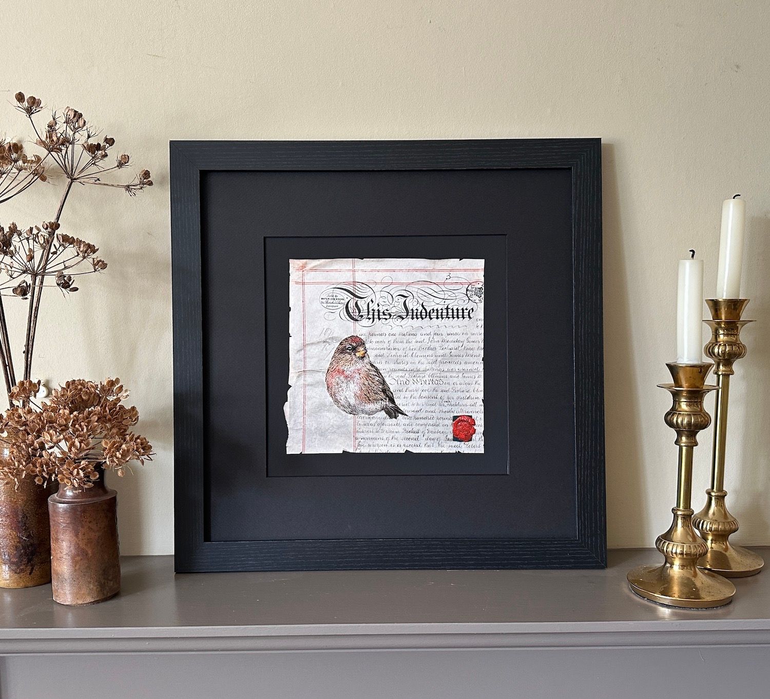 'A Contract with Nature I - Lesser Redpoll' - Limited Edition Giclee Print