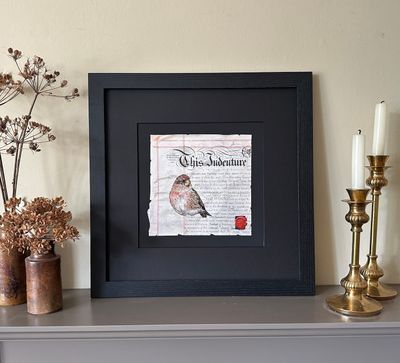 'A Contract with Nature I - Lesser Redpoll' - Limited Edition Giclee Print