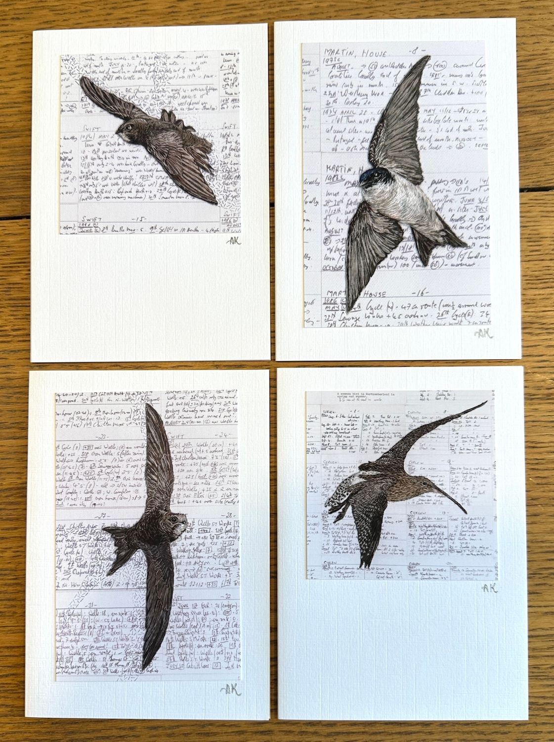 'Hanging by a Thread' Card Set 11 -  (Pack of 4)