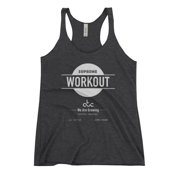 Supreme Workout Racerback Tank Black WOMAN