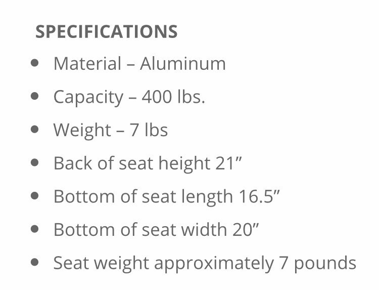 Millennium Marine B100 Boat Seat