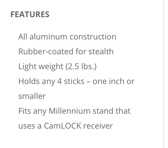 Millennium M260 Climbing Stick Quiver