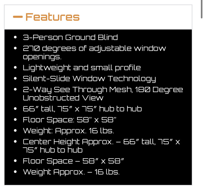 Rhino 180 See Through Blind Mossy Oak Bottomland
