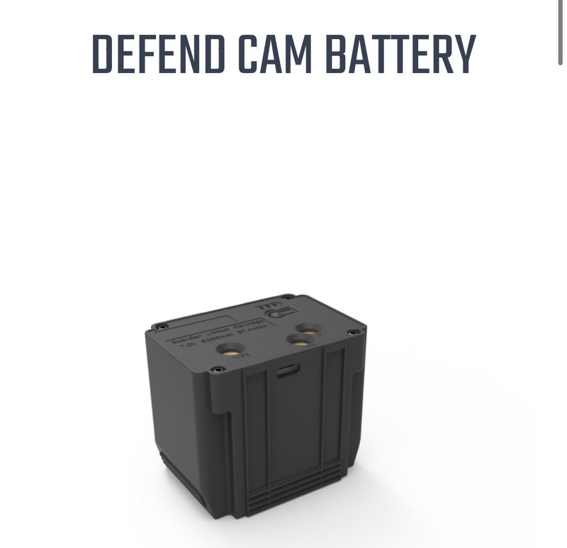 Tactacam Defend Cellular Security Camera Rechargeable Battery
