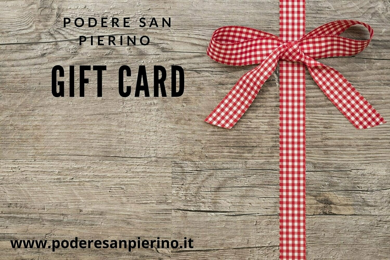 Carta Regalo Podere San Pierino