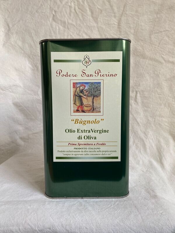 "Bugnolo" Olio extra vergine di Oliva -  5 Litri - Raccolto 2024