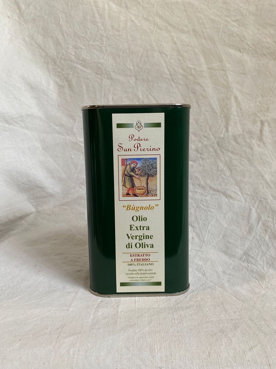 "Bugnolo" Olio extra vergine di Oliva - 1 Litro - Raccolto  2024, Confezione: Lattina, Capacità: 2 Litri, Raccolto/annata: 2023