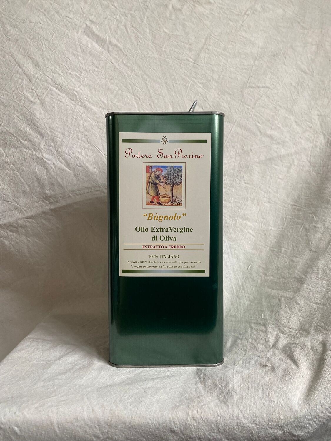 "Bugnolo" Olio extra vergine di Oliva - 3 Litri - Raccolto 2026, Raccolto/annata: 2023, Confezione: Lattina , Capacità: 3 Litri