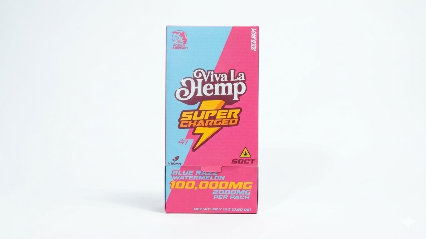 Viva La Hemp - Super Charged / Blue Razz Watermelon - 2,000 mg
