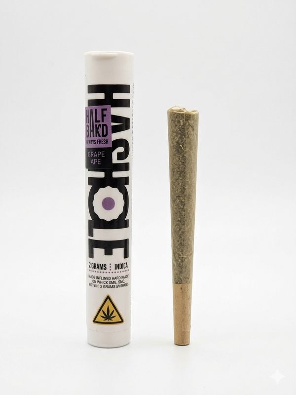Half Bak'd - Hashole Grape Apen India - 2gram Pre-Roll