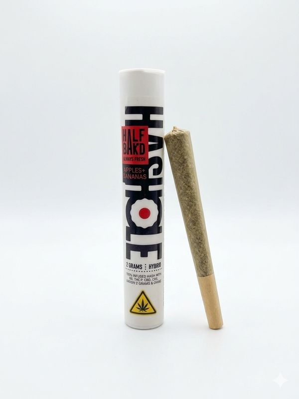 Half Bak'd - Hashole Apples + Bananas _2Gram Pre-rolls