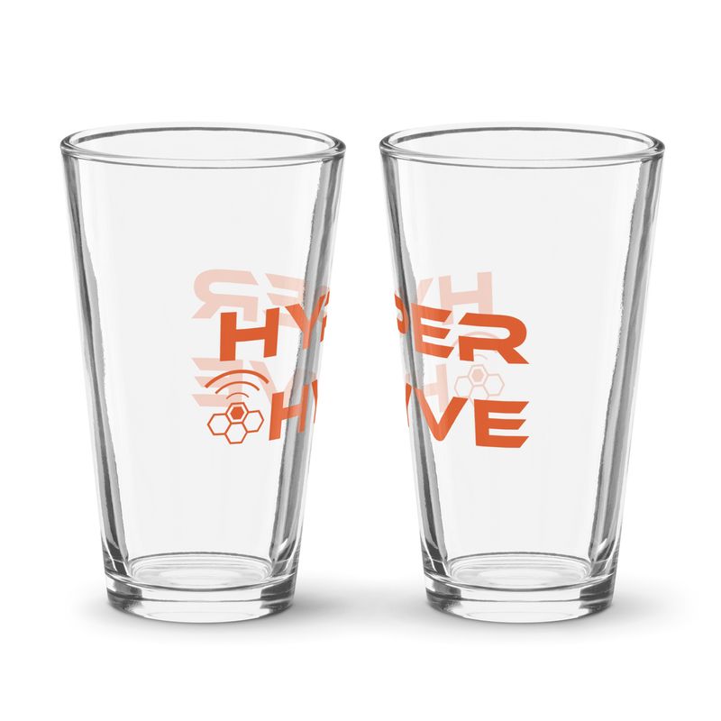 Hyper Hyve - Shaker pint glass