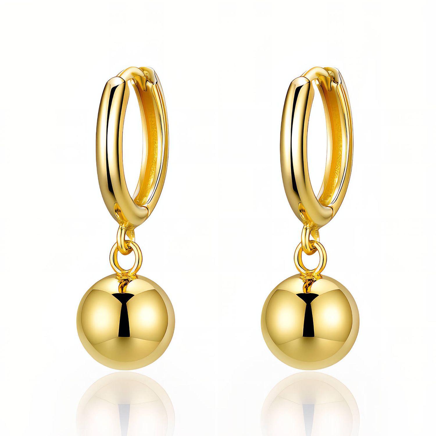 PENDIENTE CON BOLA DE ORO ESME