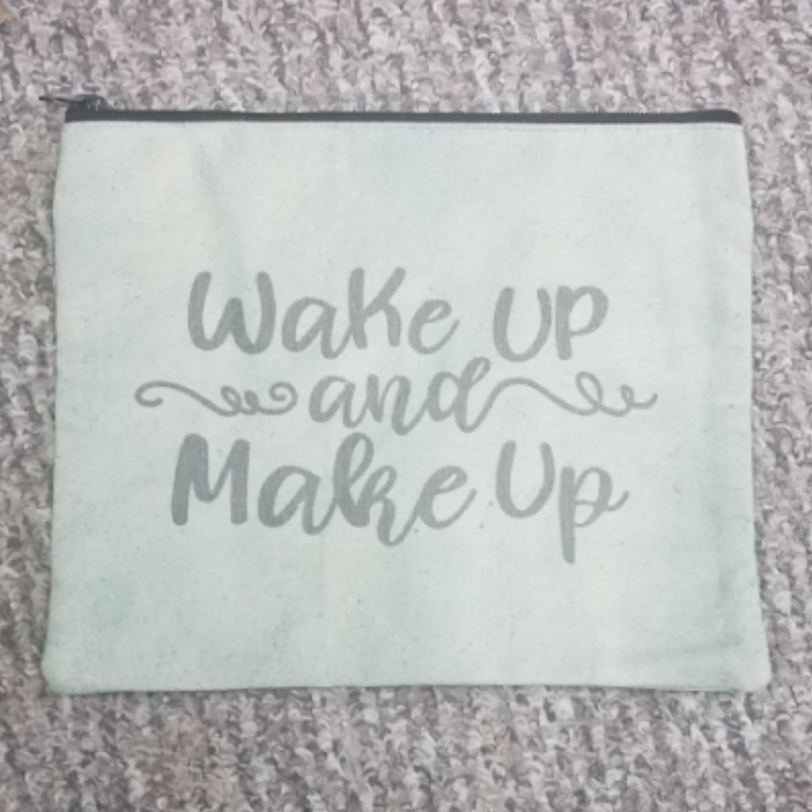 Wake Up and Make Up Travel Makeup Bag