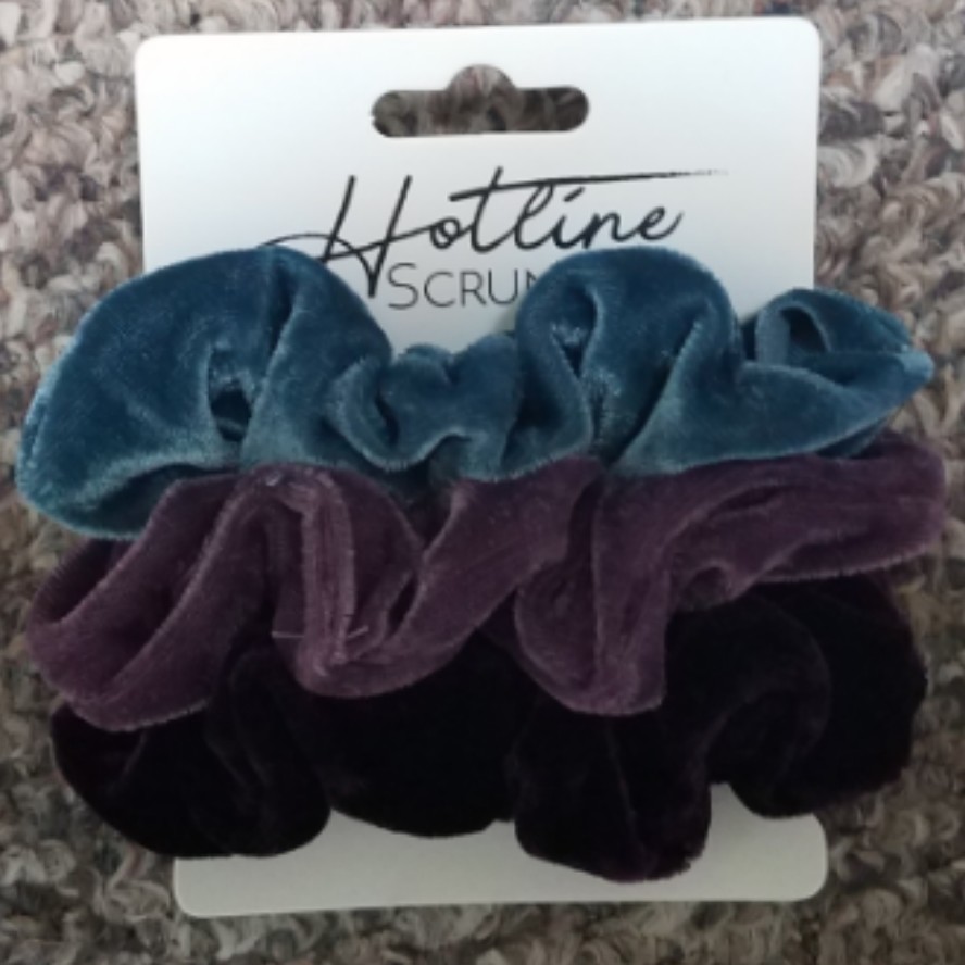 Hotline Hair Tie Scrunchies - Sugar Plum Velvet