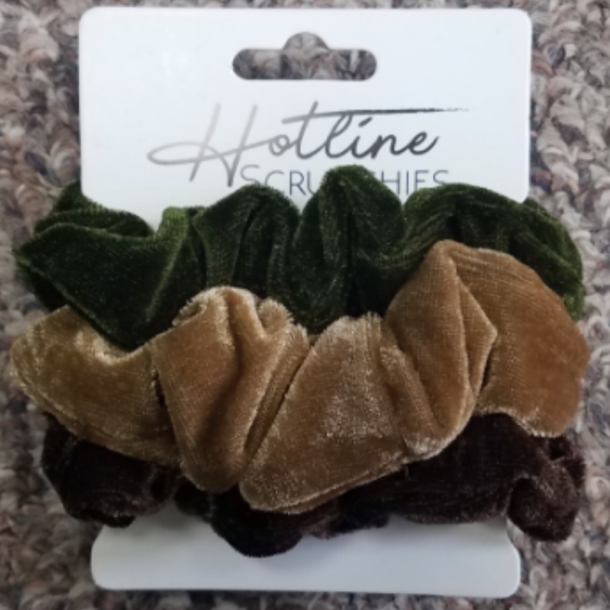 Hotline Hair Tie Scrunchies - Forest Velvet