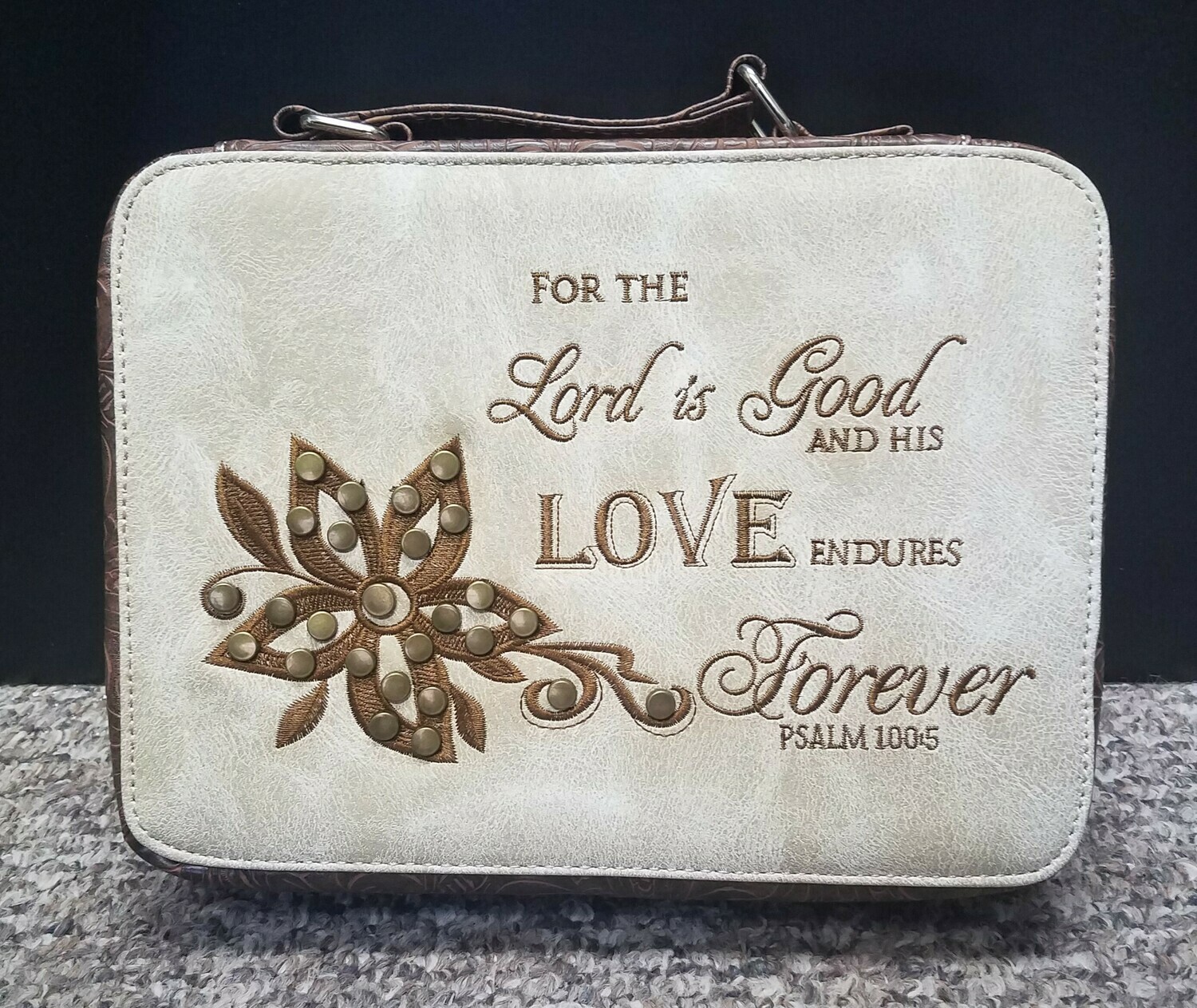 For the Lord is Good and His Love Endures Forever Bible Cover
