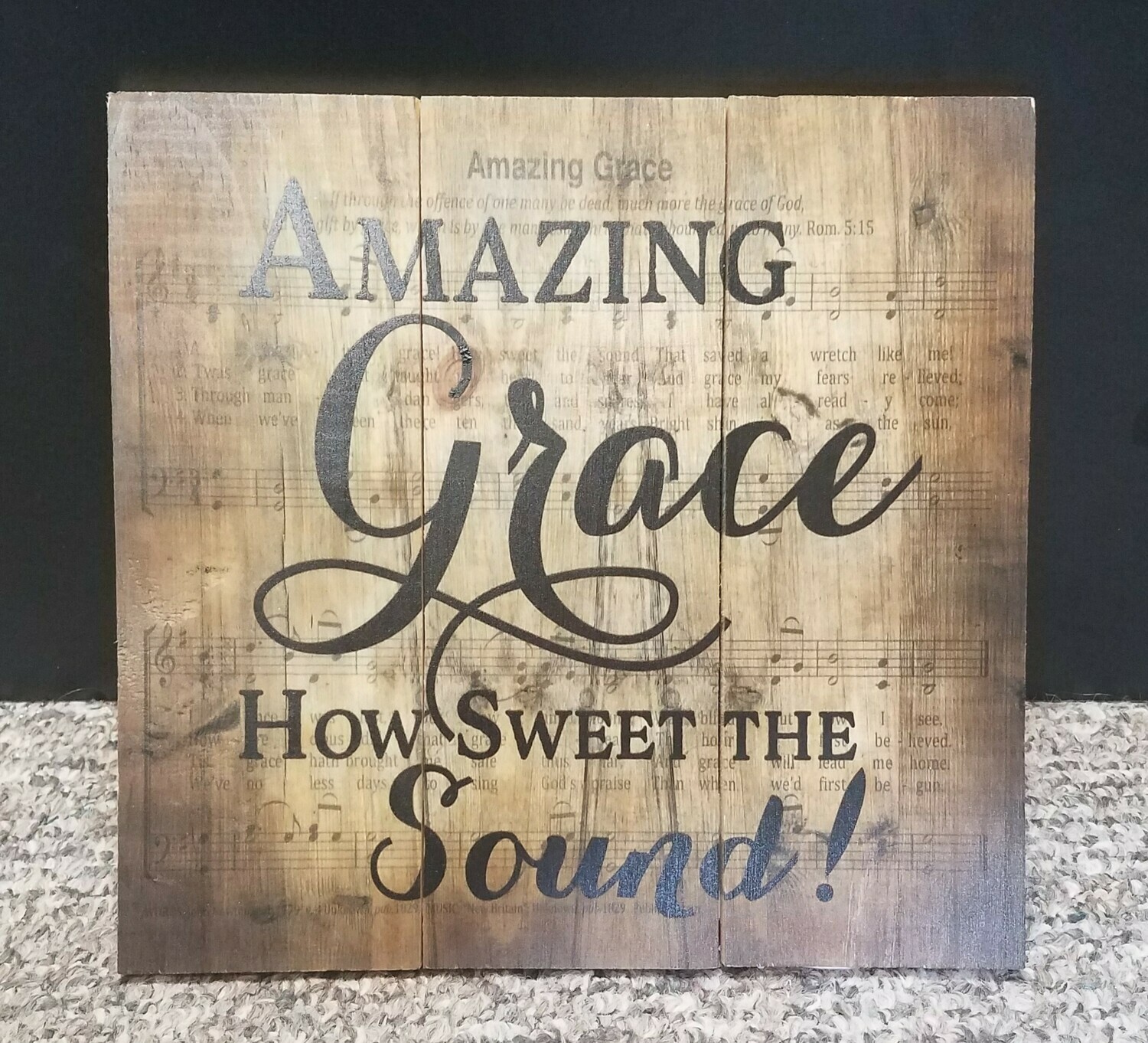 Amazing Grace Handmade Wall Decor