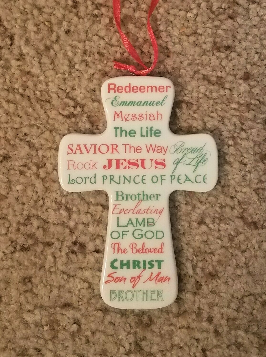 The Names of Jesus Christ Cross Ornament