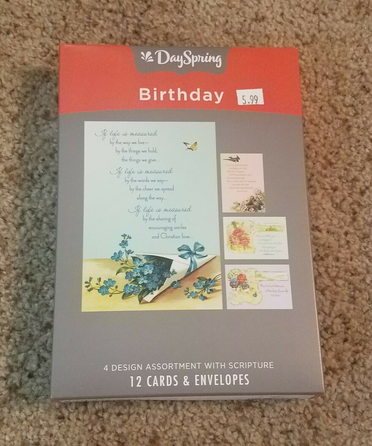 Dayspring Victorian Birthday Themed Box Cards