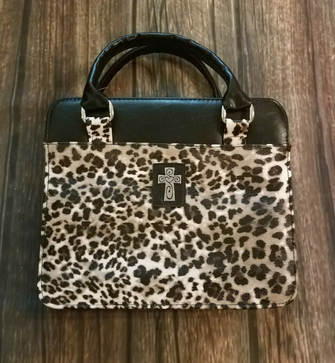 Leopard Print Purse-Style Bible Cover