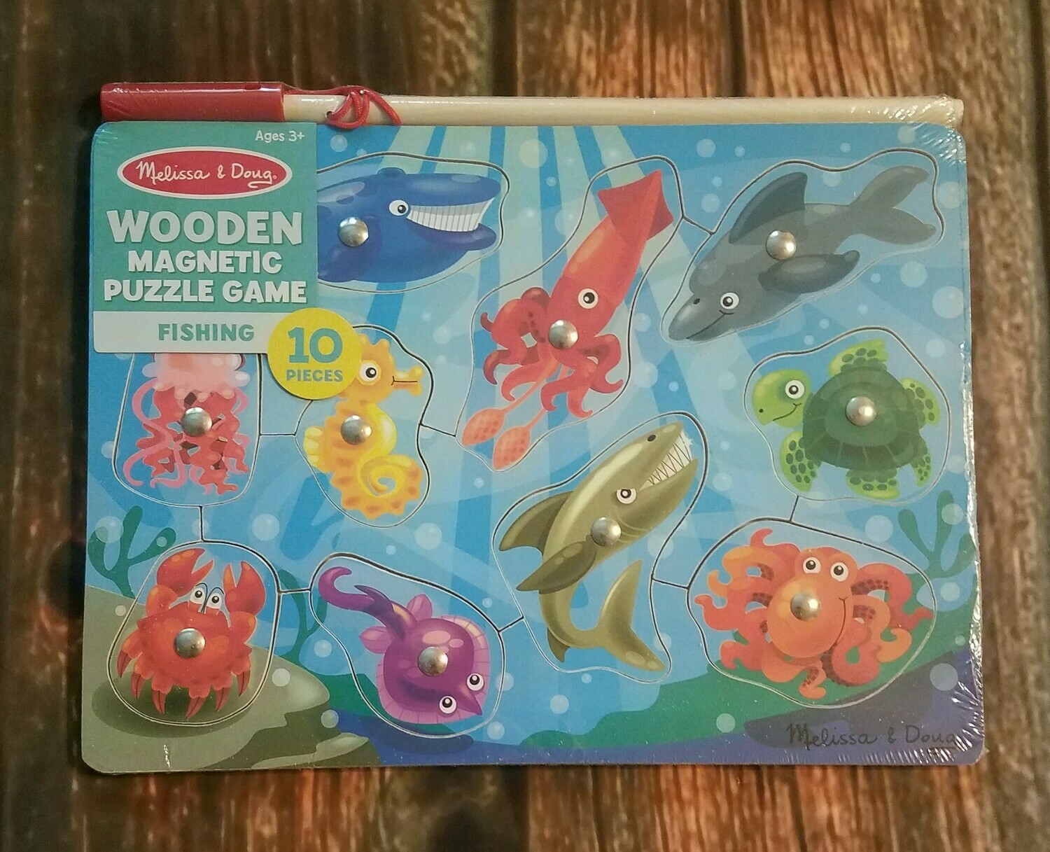 Fishing Wooden Magnetic Puzzle Game
