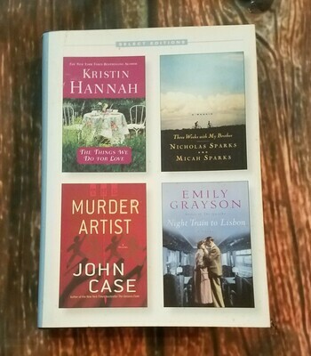 The Things We Do For Love, Three Weeks with My Brothers, Murder Artist, and Night Train to Lisbon by Reader&#39;s Digest