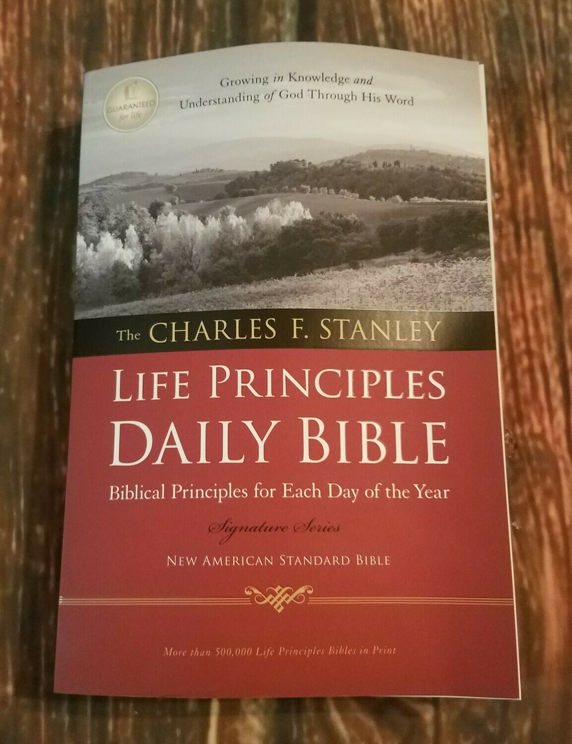 NASB Charles Stanley Paperback Life Principles Daily Bible