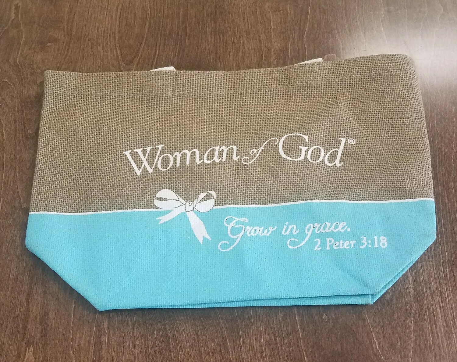 Woman of God Purse-Style Jute Tote Bag