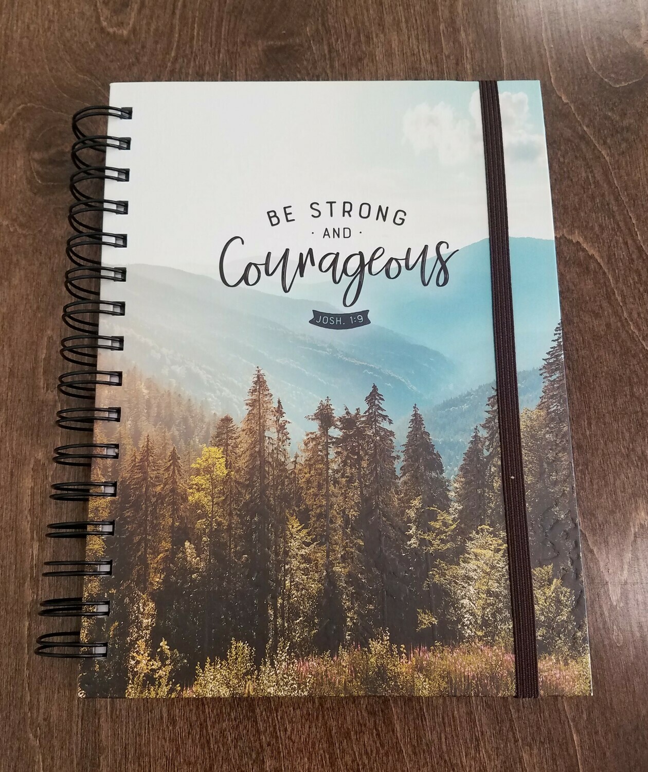 Be Strong and Courageous Wirebound Journal