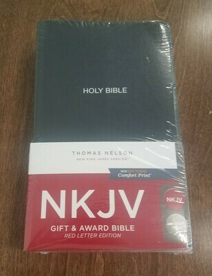 NKJV Thomas Nelson Gift and Award Bible - Black Leatherflex