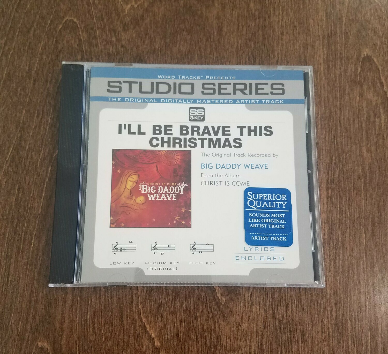I&#39;ll Be Brave This Christmas, Accompaniment CD