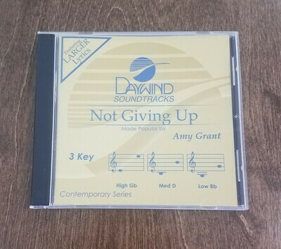 Not Giving Up, Accompaniment CD