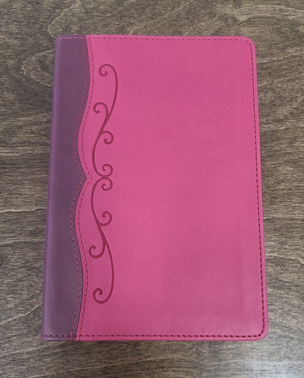 NKJV Compact Ultrathin Bible for Teens - Fushia Leather Touch