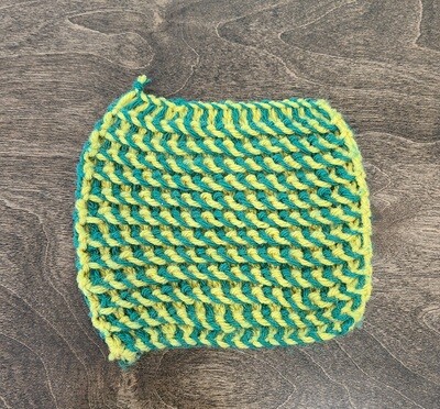 Handmade Yellow and Green Potholder