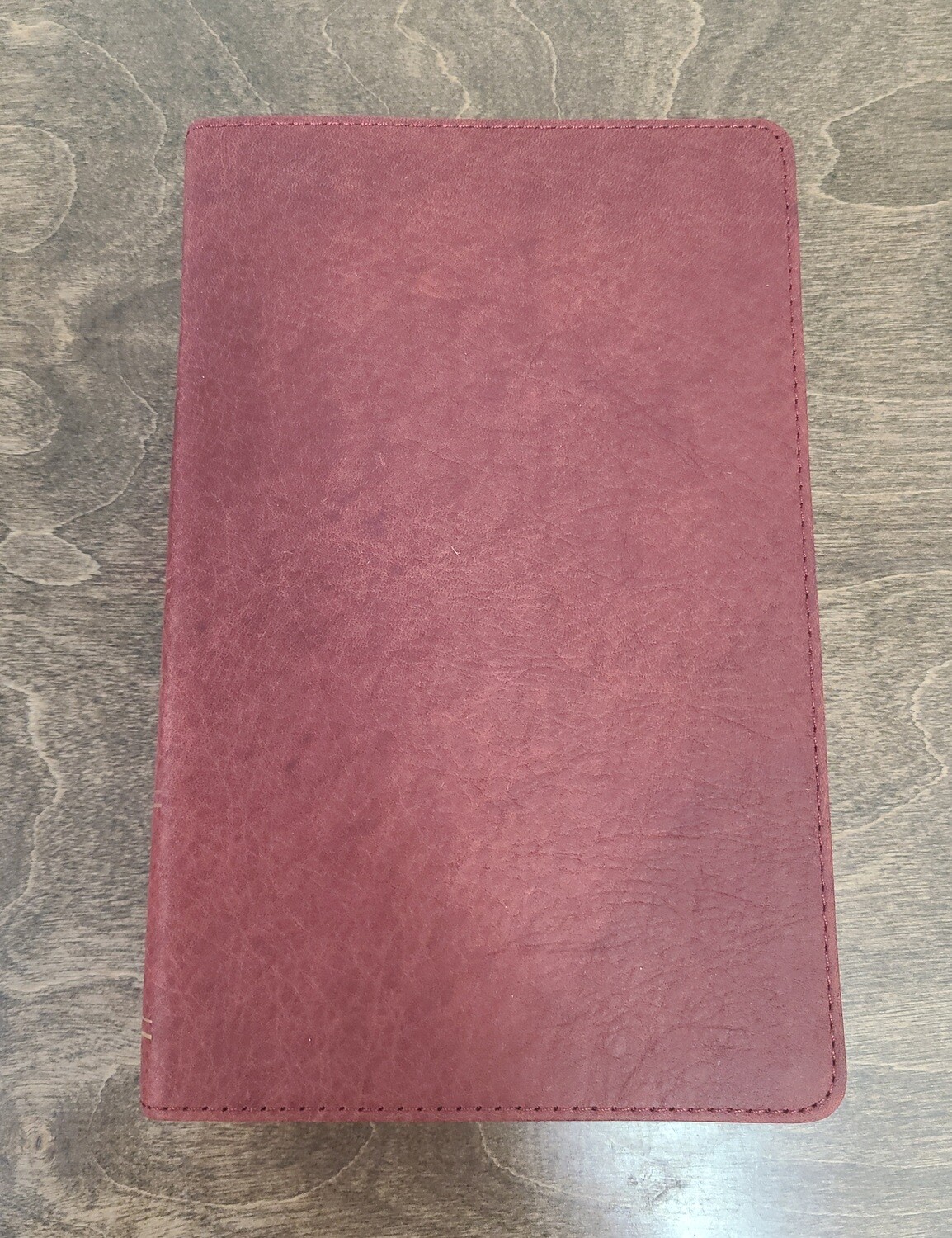 Burgundy Premium Leather KJV Gift Bible with Thumb Indexing