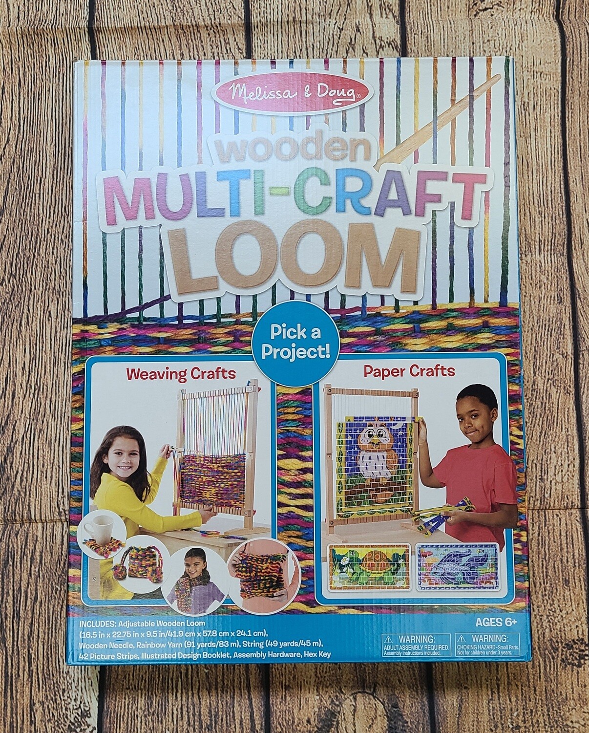 Melissa and Doug Wooden Multi-Craft Loom Kit
