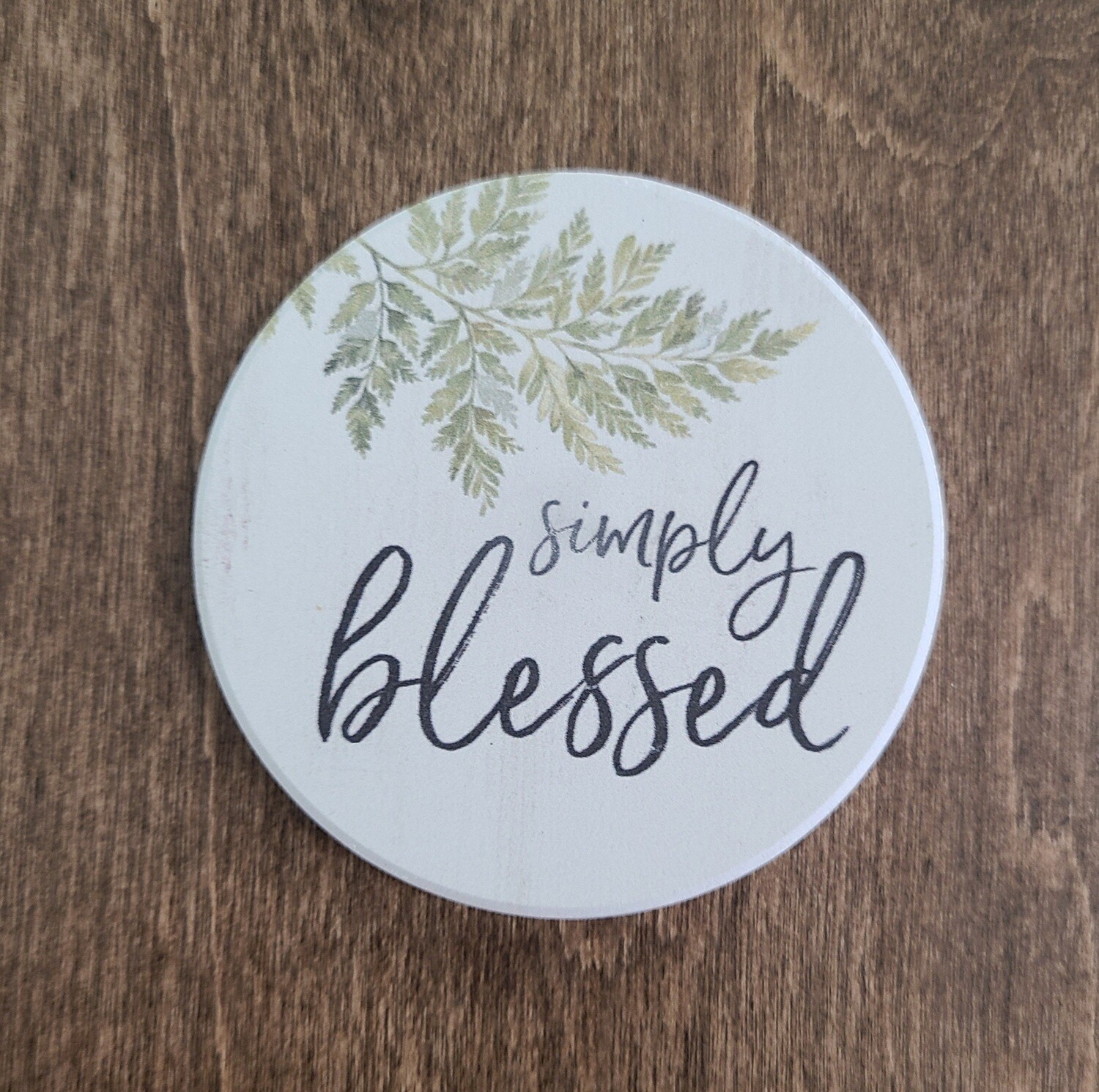 Simply Blessed Car Coaster