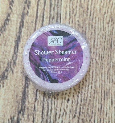Shower Steamer - Peppermint - Purple