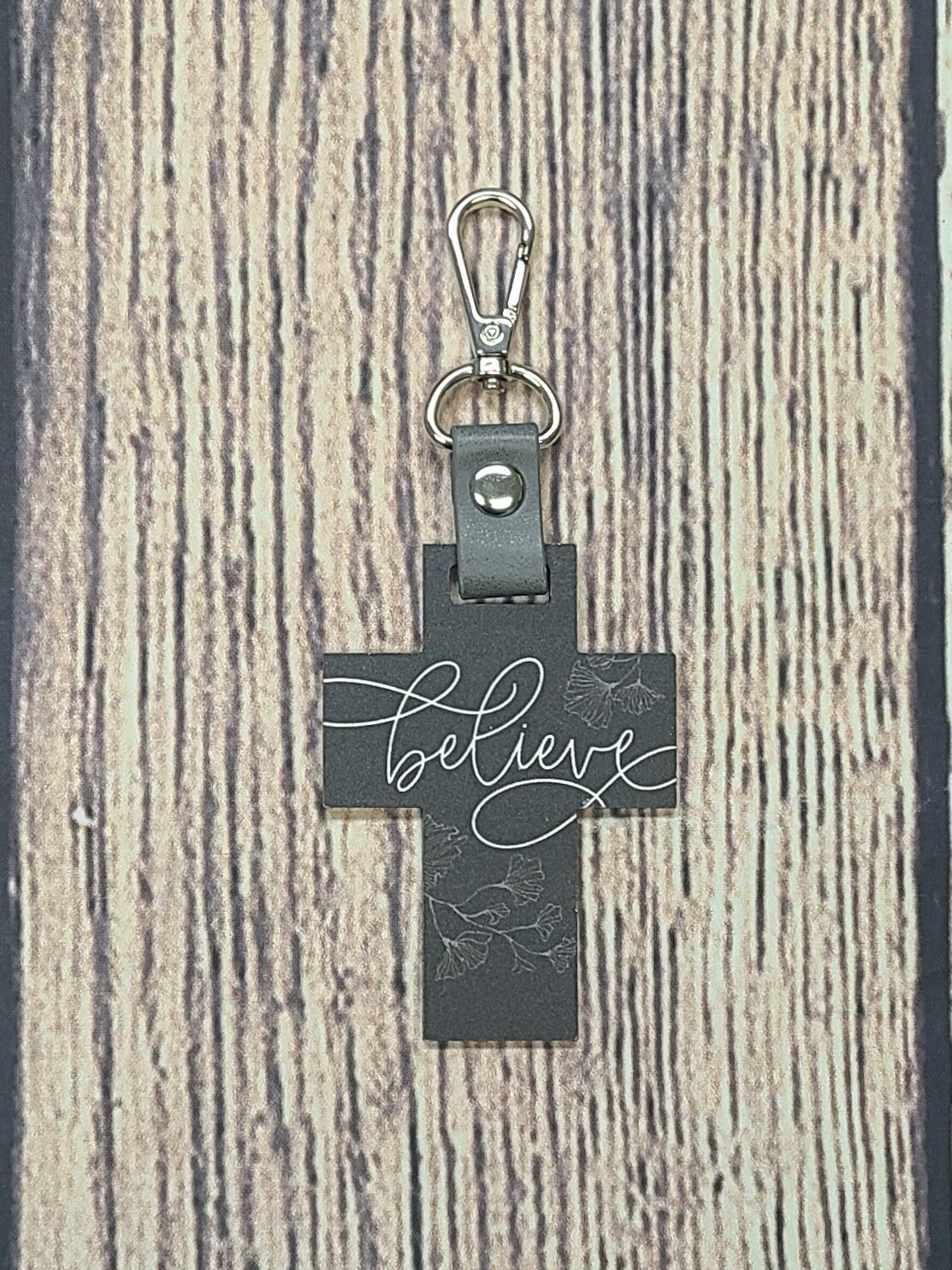 Believe Cross Key Chain