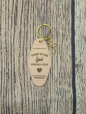Trust in the Lord Motel Key Chain
