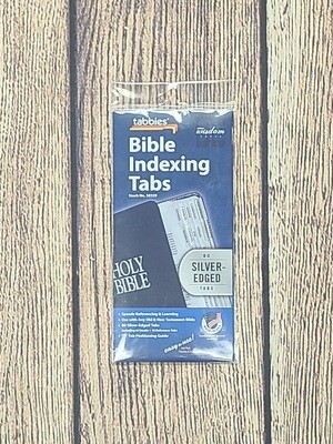 Bible Indexing Tabs - Silver Edged