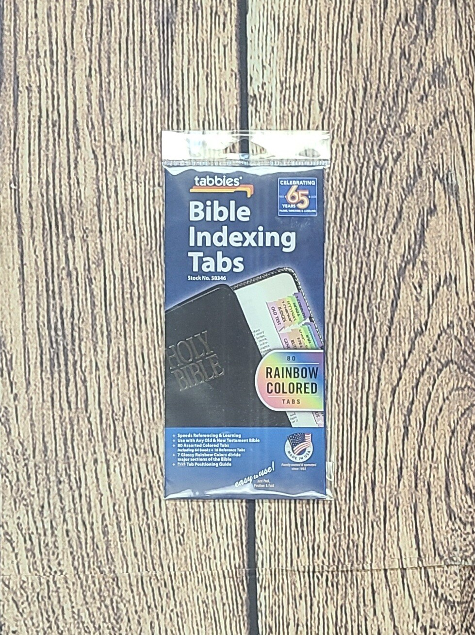 Bible Indexing Tabs - Rainbow Colored