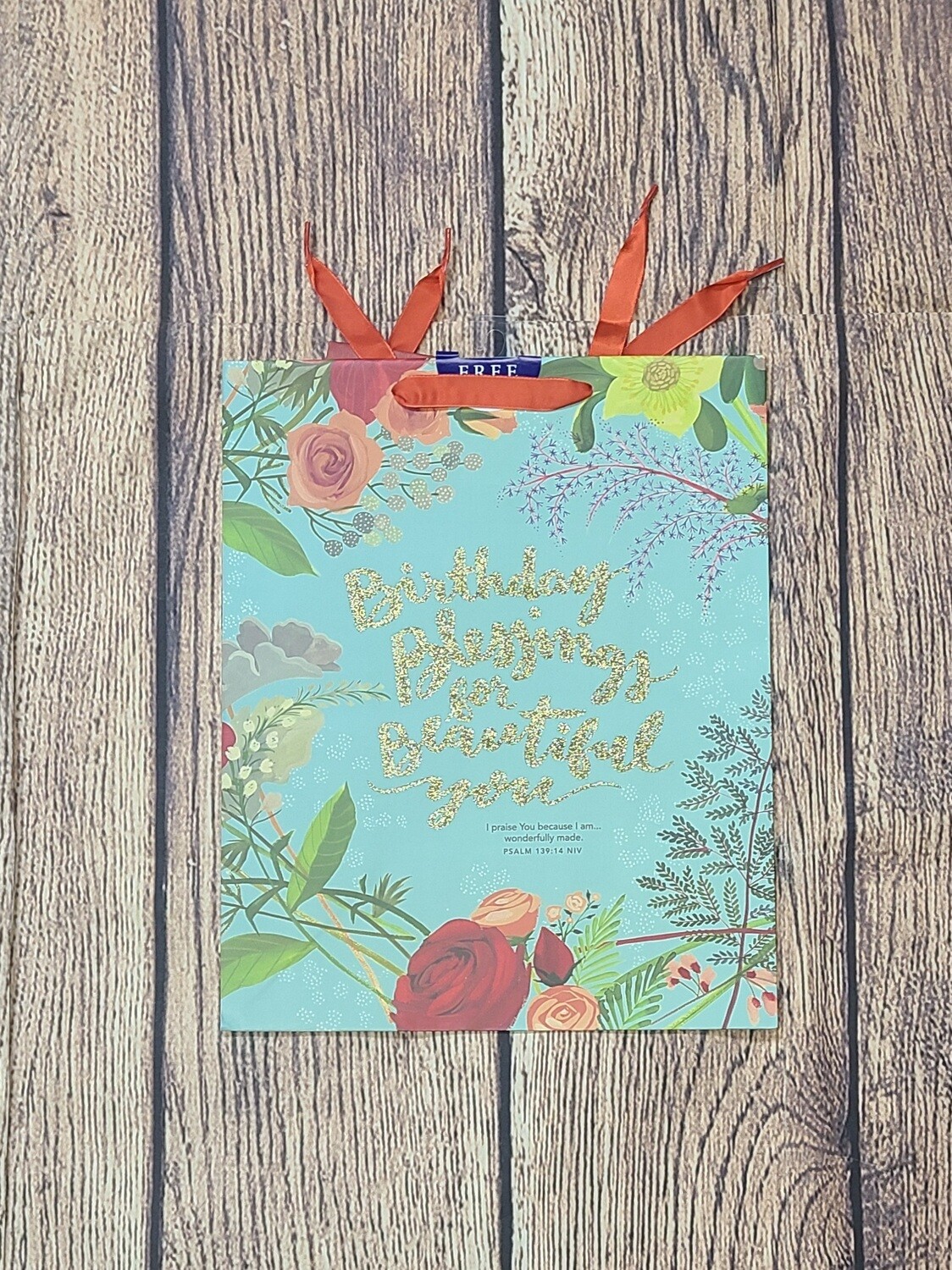 Birthday Blessings for Beautiful You Large Gift Bag