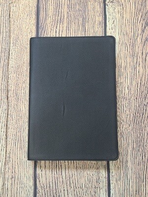 CSB Super Giant Print Reference Bible - Black Genuine Leather - Indexed