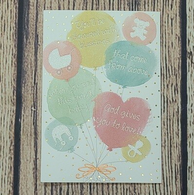 Dayspring Individual Baby Shower Congratulations Card - Set 1