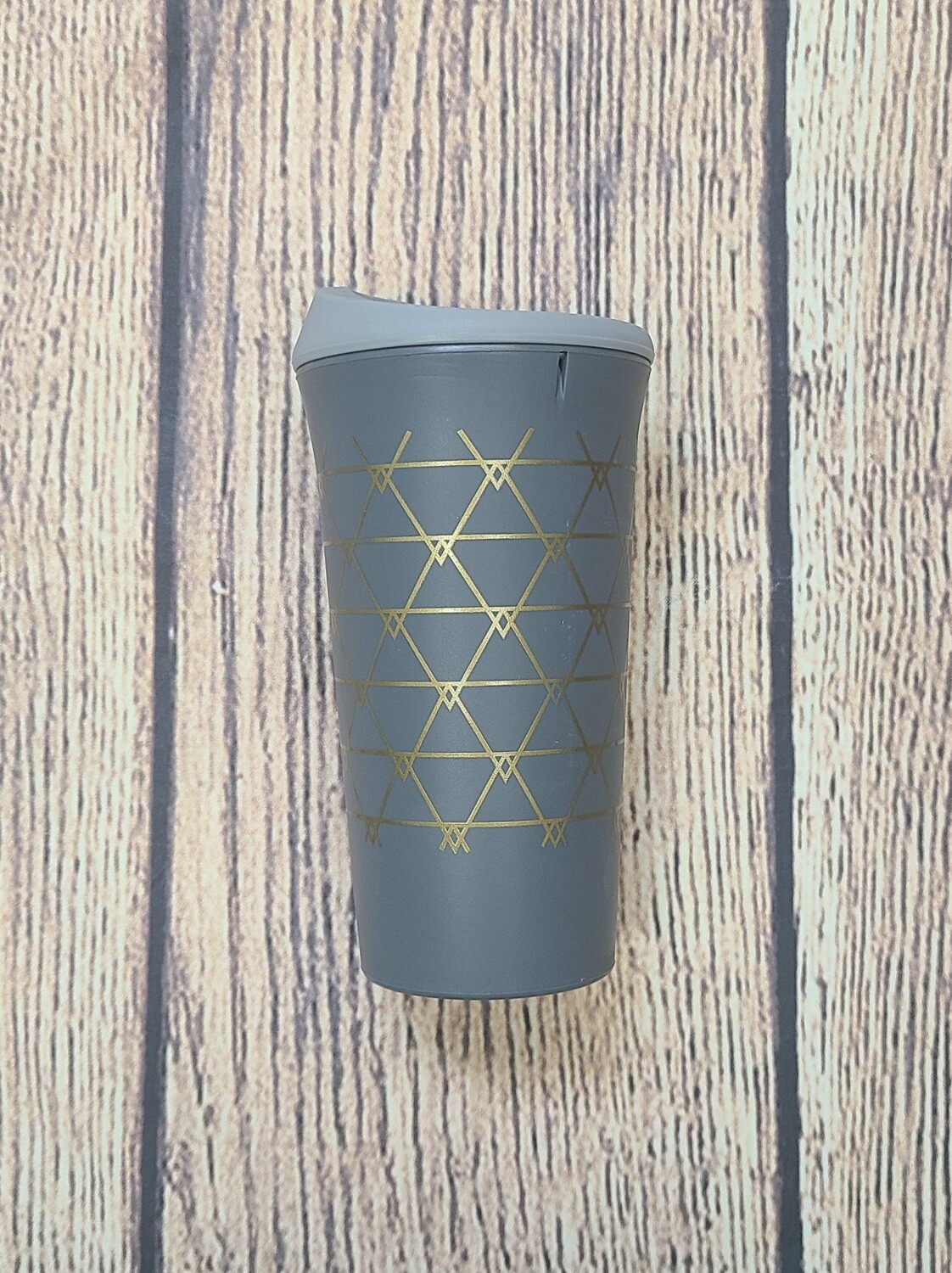 Decorative Silicone 16 oz. Cup - Grey