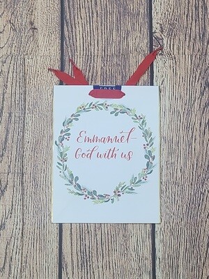 Emmanuel - God with us Medium Christmas Gift Bag